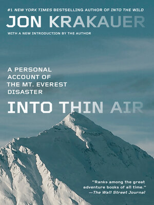 cover image of Into Thin Air